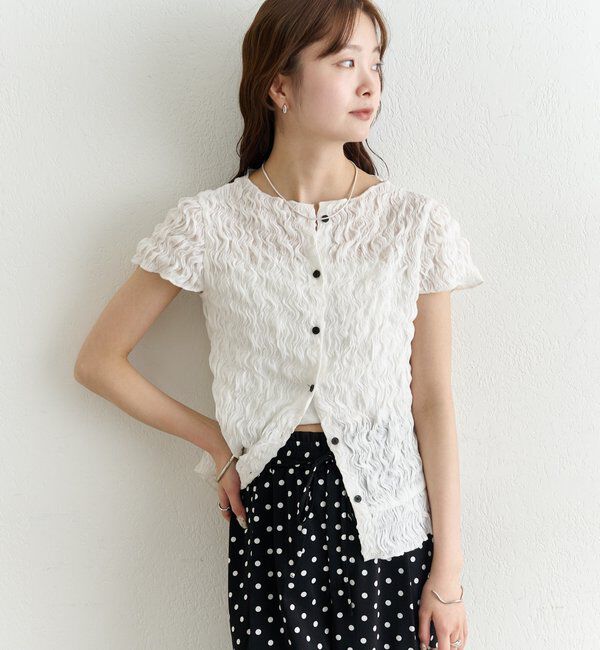  「エアリーシャーリングブラウス」|シャツ・ブラウス|