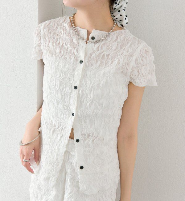  「エアリーシャーリングブラウス」|シャツ・ブラウス|