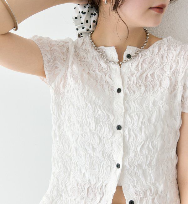  「エアリーシャーリングブラウス」|シャツ・ブラウス|