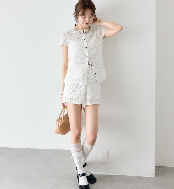  「エアリーシャーリングブラウス」|シャツ・ブラウス|