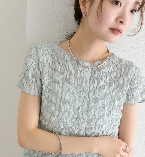  「エアリーシャーリングブラウス」|シャツ・ブラウス|