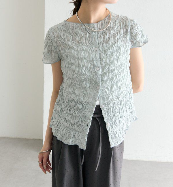  「エアリーシャーリングブラウス」|シャツ・ブラウス|