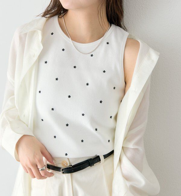  「フラワードットタンクトップ」|キャミソール|