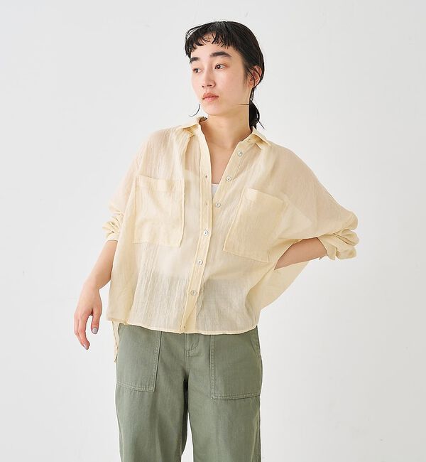 collex「シアーガーゼシャツ【予約】」|シャツ・ブラウス|