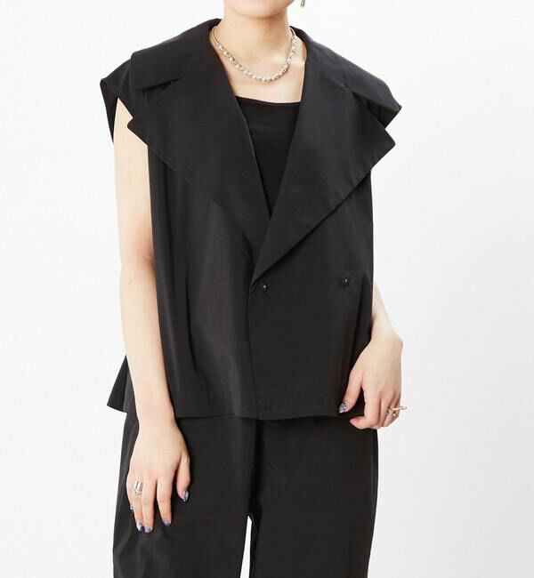  「予約受付2/28（月）まで！！【STELLA CIFFON】撥水素材ウエスト調整可能ジレ」|ベスト・ジレ|