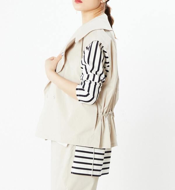  「予約受付2/28（月）まで！！【STELLA CIFFON】撥水素材ウエスト調整可能ジレ」|ベスト・ジレ|