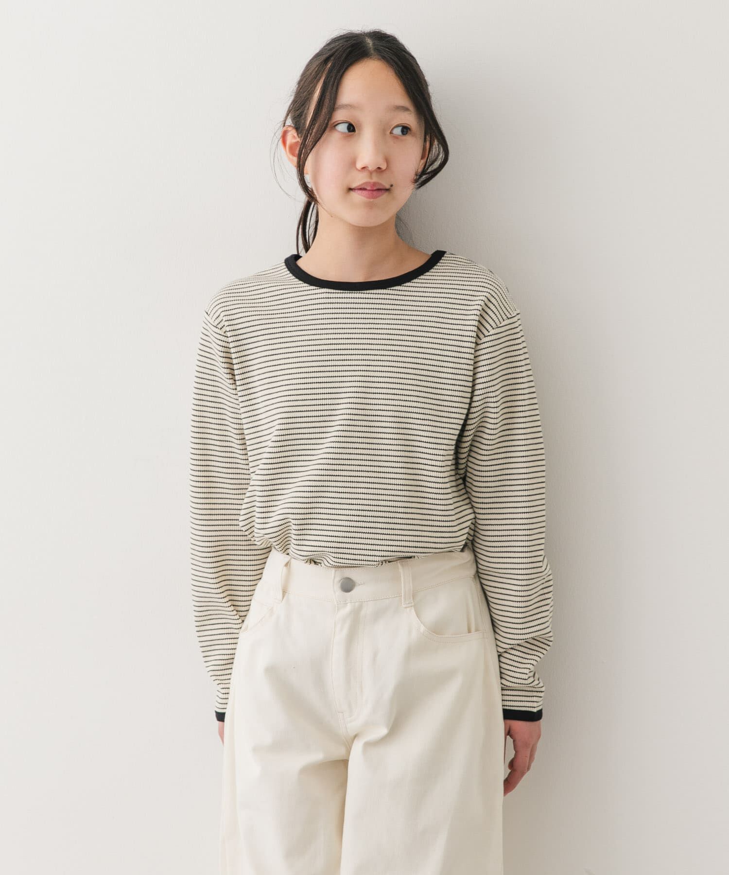 URBAN RESEARCH DOORS「『150サイズ』ワッフルパイピングロングスリーブTシャツ(KIDS)」|その他|