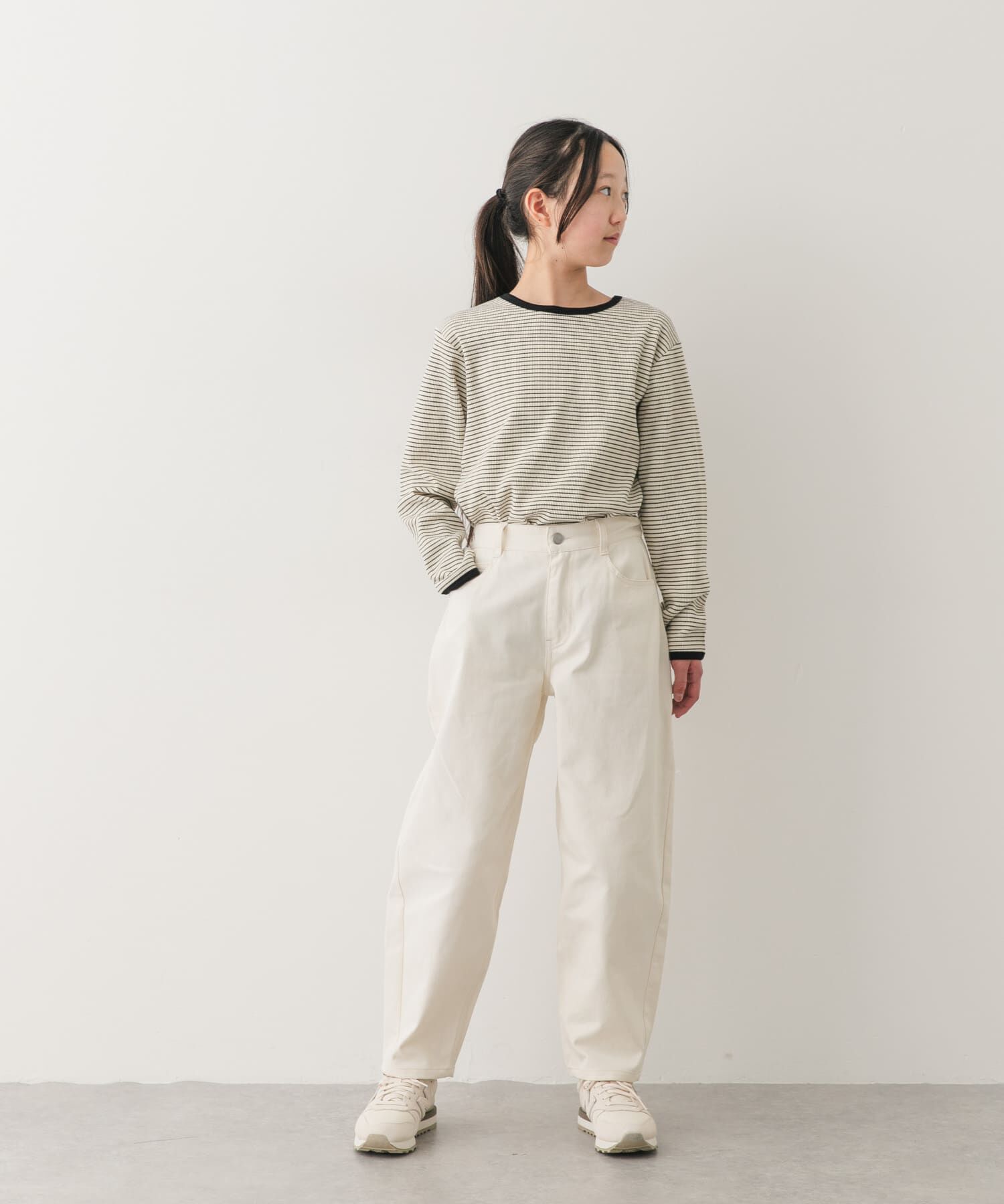 URBAN RESEARCH DOORS「『150サイズ』ワッフルパイピングロングスリーブTシャツ(KIDS)」|その他|