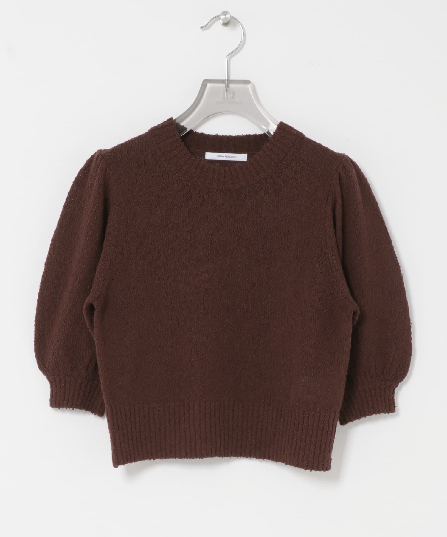 URBAN RESEARCH「ボリューム袖ショート丈ニット」|ニット・セーター|