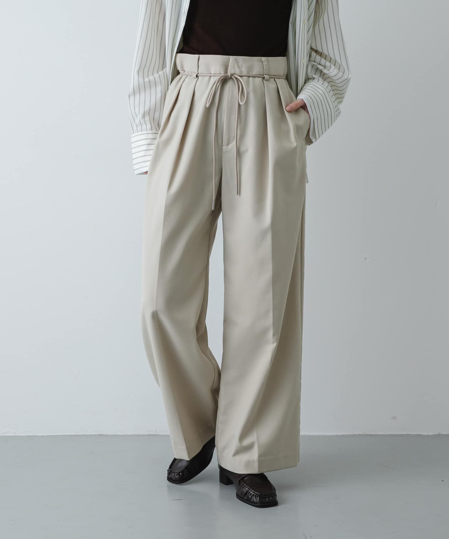 SENSE OF PLACE by URBAN RESEARCH「コードベルトスラックス」|その他|ベージュ