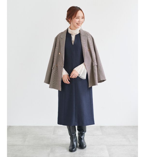  「カルゼキーネックジャンパースカート」|ジャンパースカート|