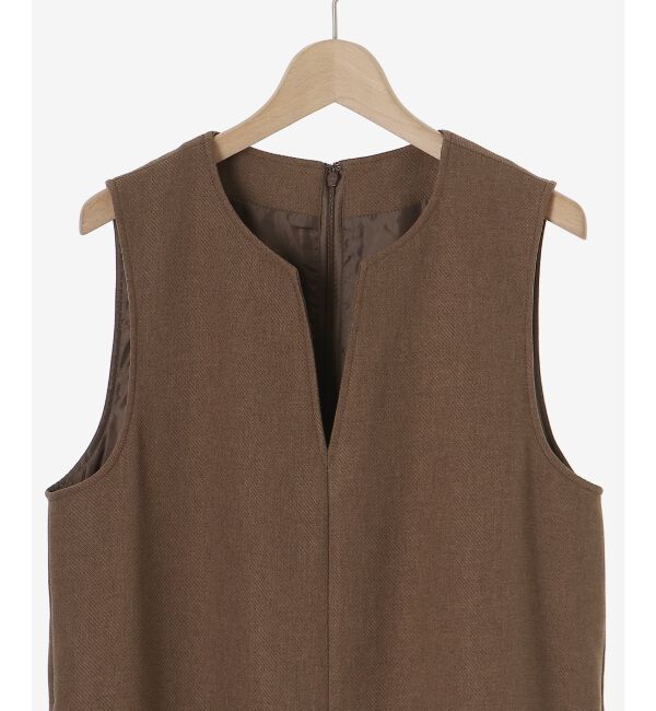  「カルゼキーネックジャンパースカート」|ジャンパースカート|