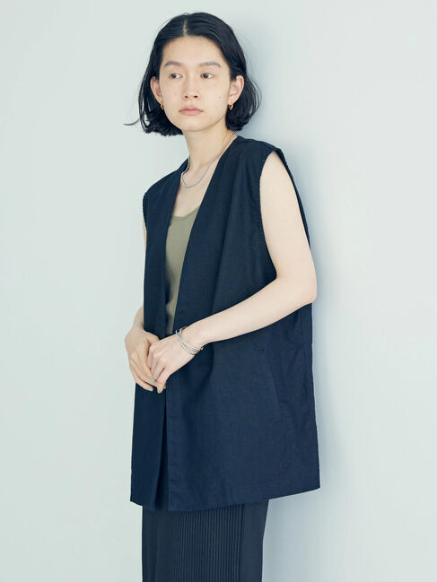 AMERICAN HOLIC「リネンブレンドジレベスト」|ベスト・ジレ|