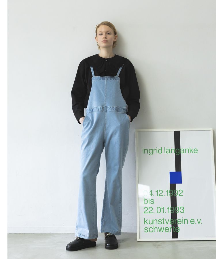 GARAGE OF GOOD CLOTHING「フロントZIPデニムサロペット」|オールインワン|