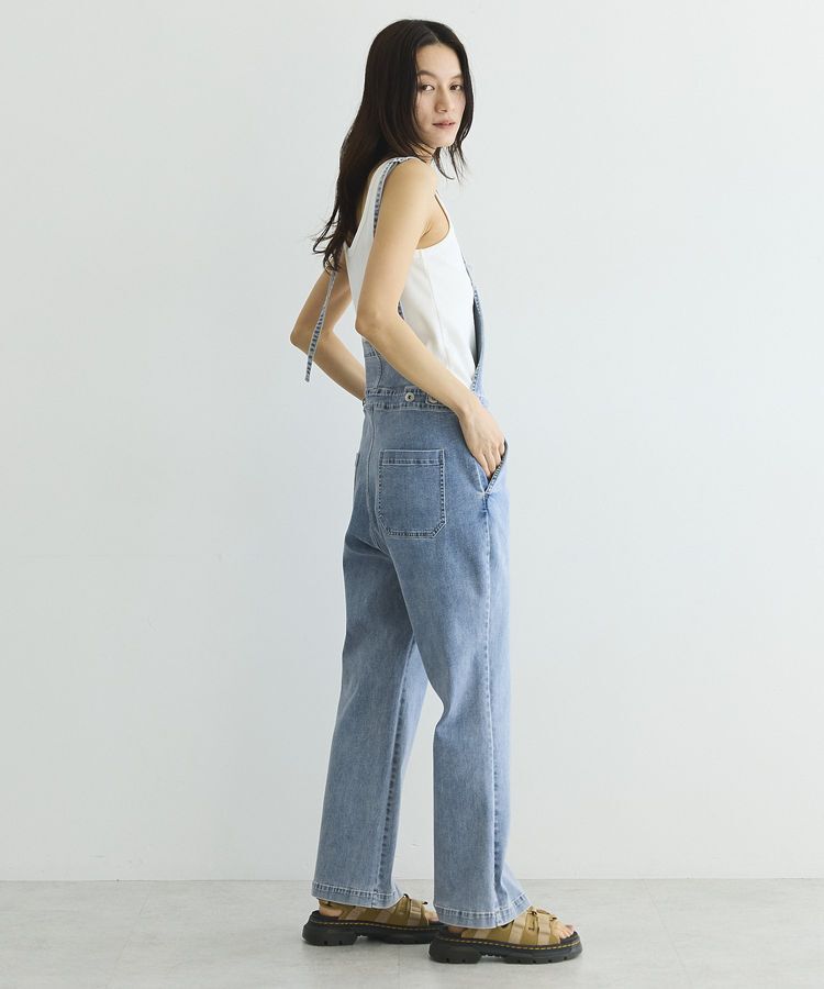 GARAGE OF GOOD CLOTHING「フロントZIPデニムサロペット」|オールインワン|