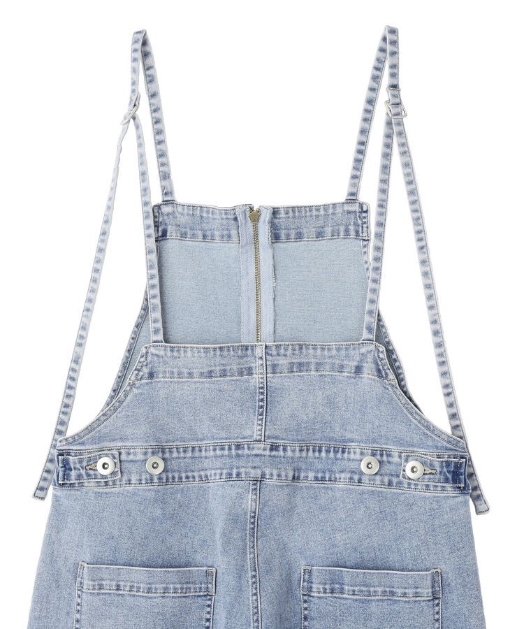 GARAGE OF GOOD CLOTHING「フロントZIPデニムサロペット」|オールインワン|