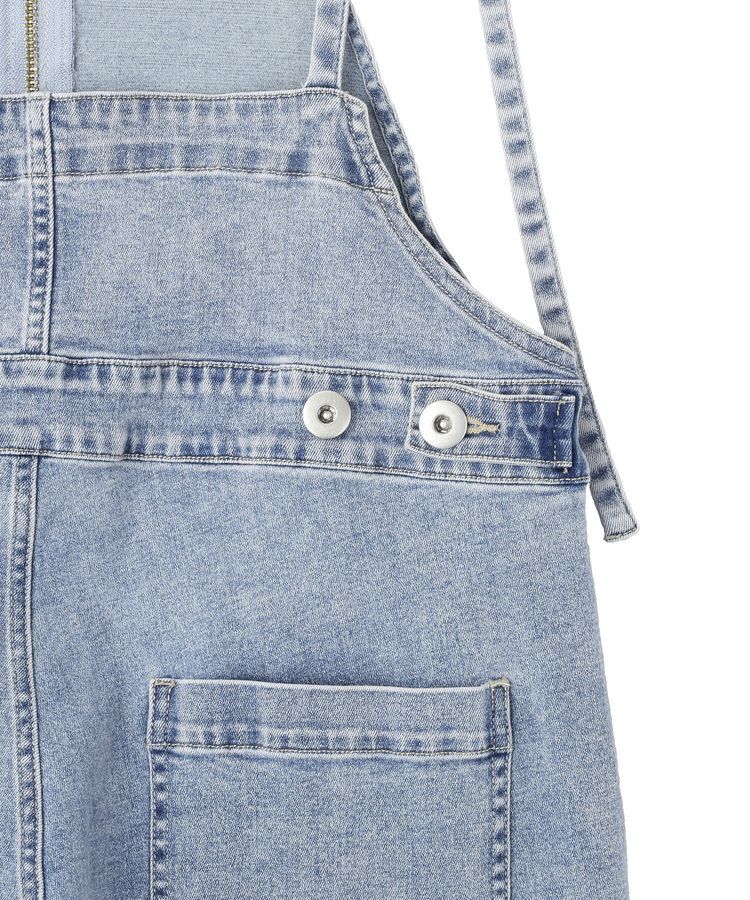 GARAGE OF GOOD CLOTHING「フロントZIPデニムサロペット」|オールインワン|