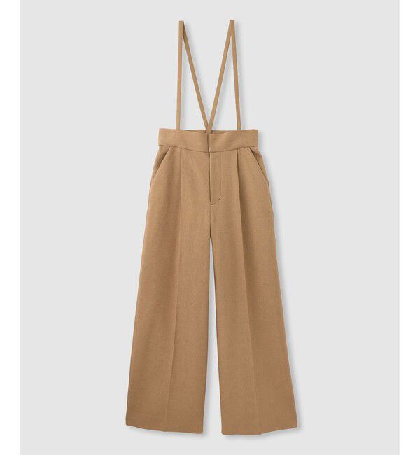 LOULOU WILLOUGHBY「【LOULOU WILLOUGHBY】ブライトリネンワイドパンツ」|その他|キャメル