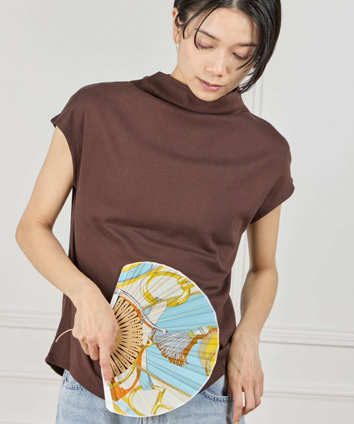 FAVORITE SUKINAMONO「スカーフ柄シルク扇子 ピルエット《manipuri》」|その他|