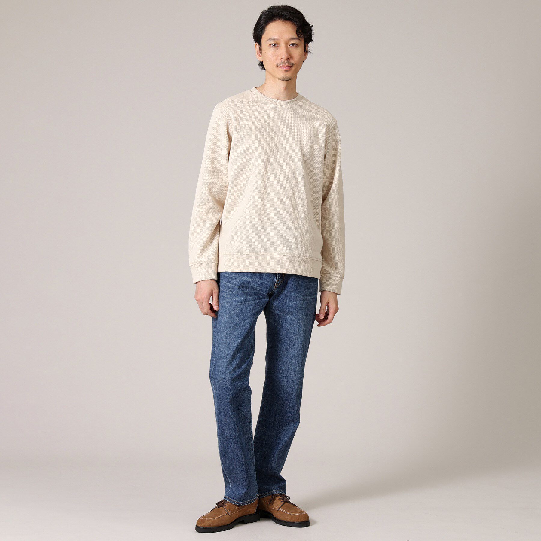 TAKEO KIKUCHI「【モンスターストレッチ】日本製 ウォッシュド デニムパンツ」|デニム|