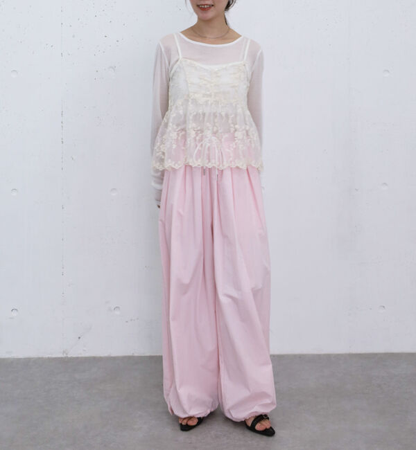 archives「刺?レースペプラムビスチェ&times;シアーカットＴＯＰＳ」|カーディガン|