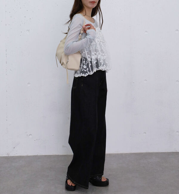 archives「刺?レースペプラムビスチェ&times;シアーカットＴＯＰＳ」|カーディガン|