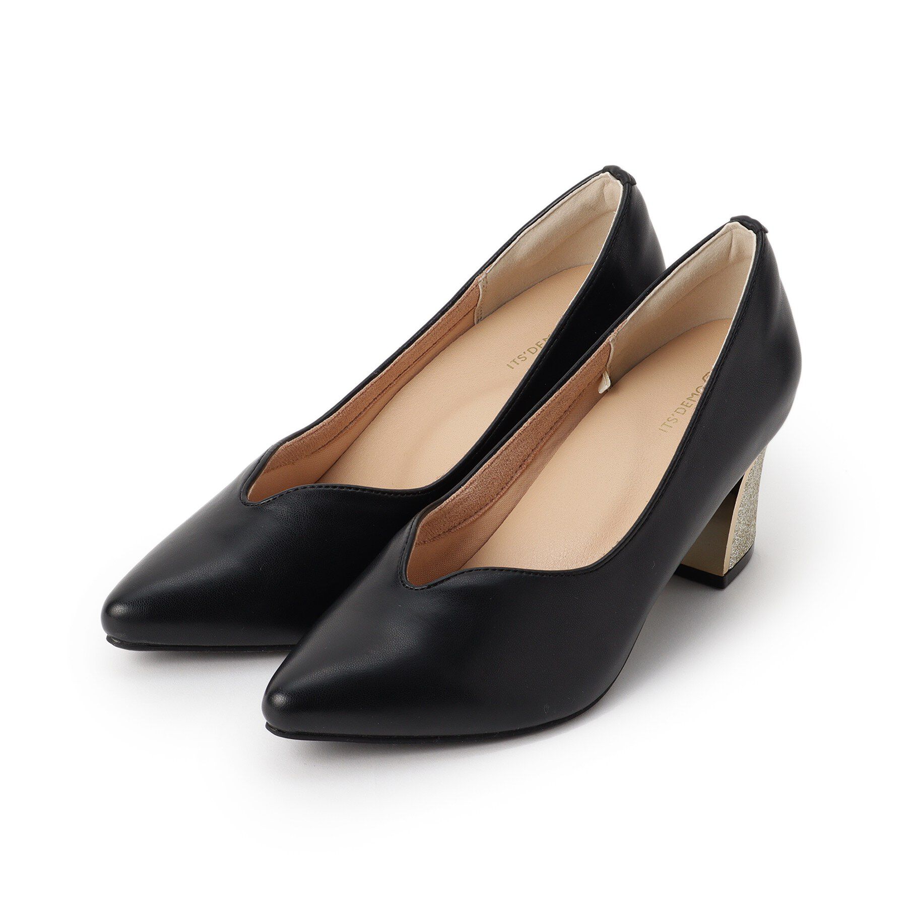ITS&rsquo;DEMO「【疲れにくい／静音】ベーシックパンプス」|パンプス|ブラック(019)