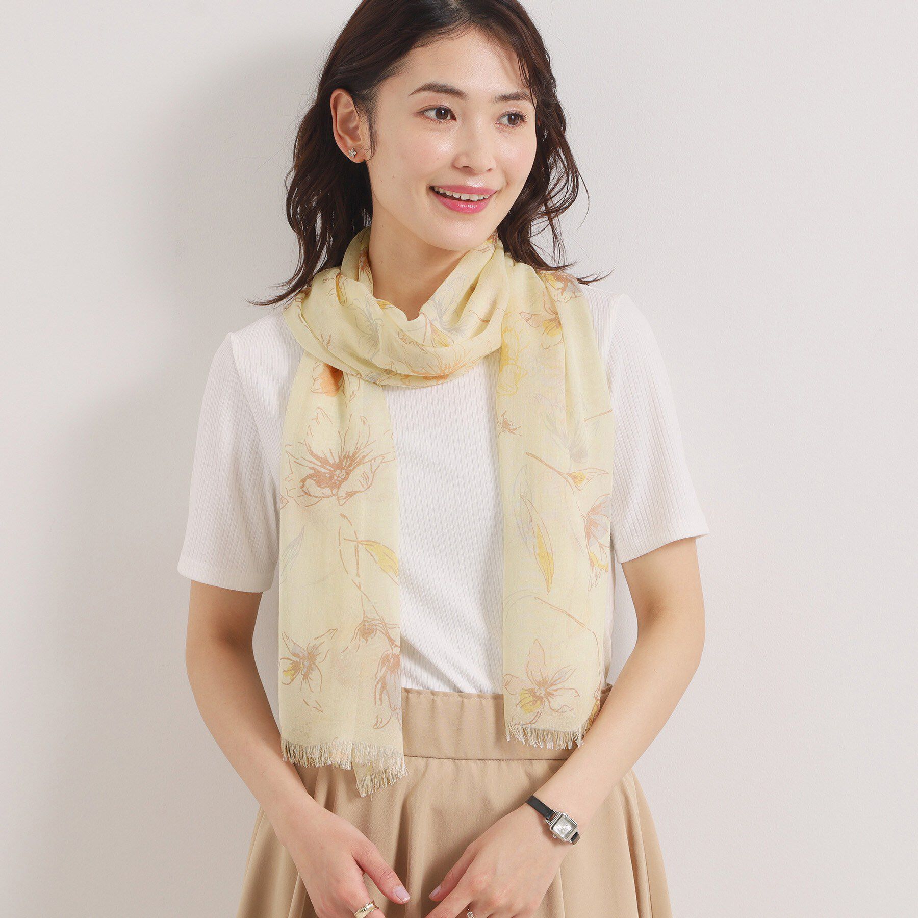 ITS&rsquo;DEMO「【接触冷感】線画ストール」|ストール|