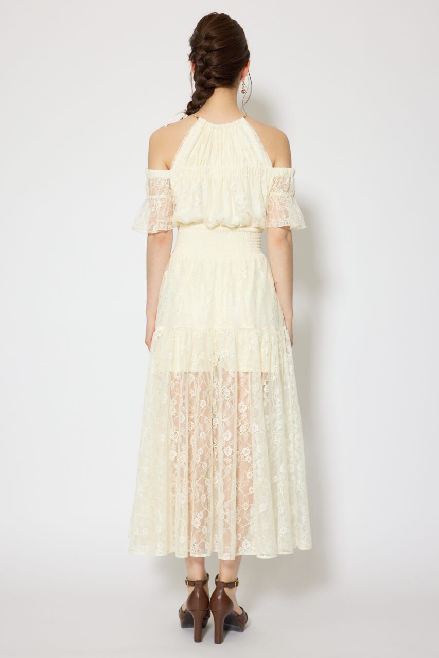 rienda「2WAYホルターネックレースロンパース」|ワンピース|