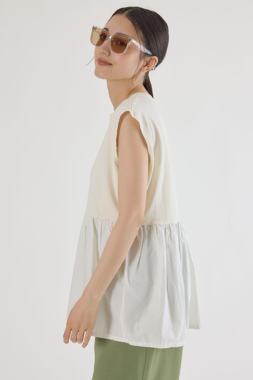 RODEO CROWNS「ピグメント切替フレアタンクトップ」|タンクトップ|