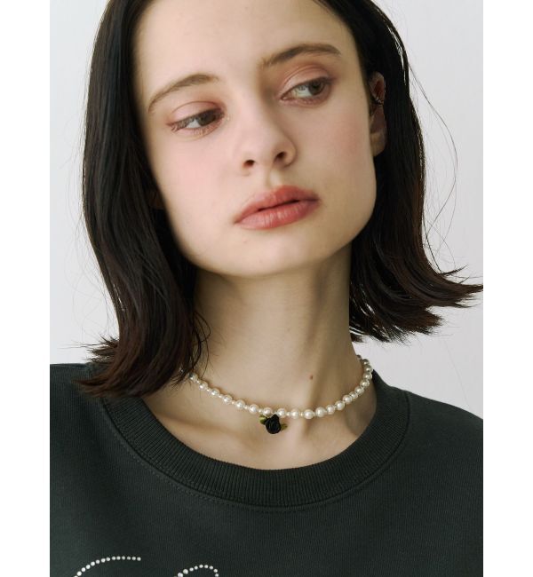 jouetie「ローズモチーフパールネックレス」|ネックレス|