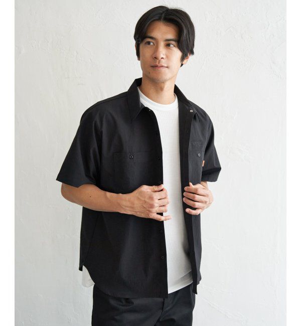 ikka「UNIVERSAL OVERALL ユニバーサルオーバーオール DAILYワンポイント刺繍Tシャツ」|Tシャツ・カットソー|