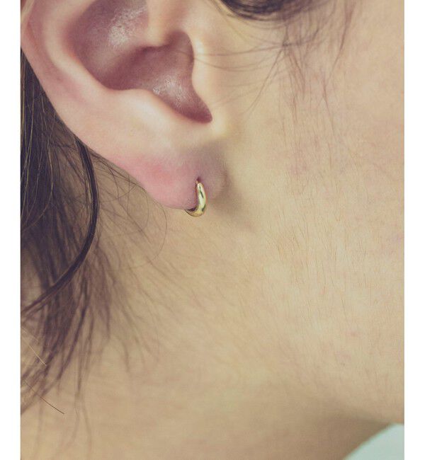 ete「K18YG フープ ピアス」|ピアス|