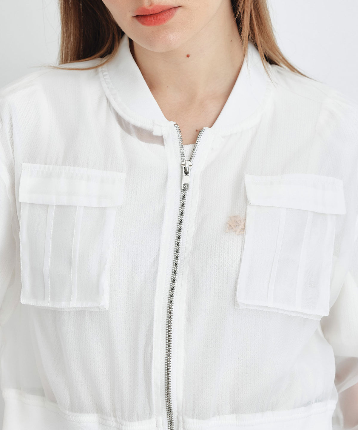 REDYAZEL「ギャザーシアーショートブルゾン」|ブルゾン・スタジャン|