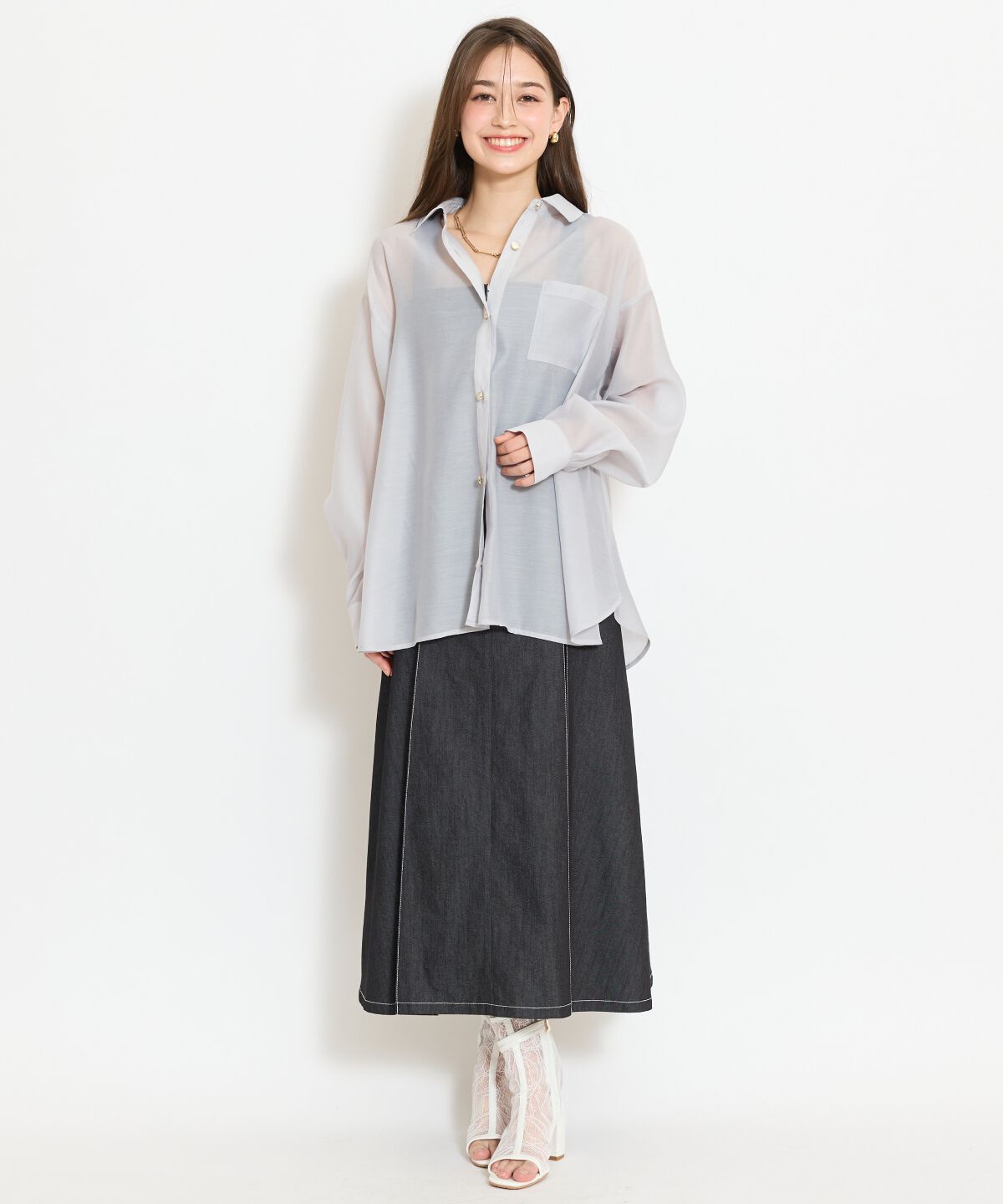 WILLSELECTION「エアリーシアーシャツ」|シャツ・ブラウス|