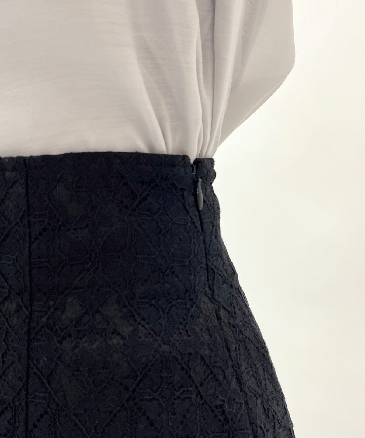 WILLSELECTION「アシメティアードレーススカート」|フレア|