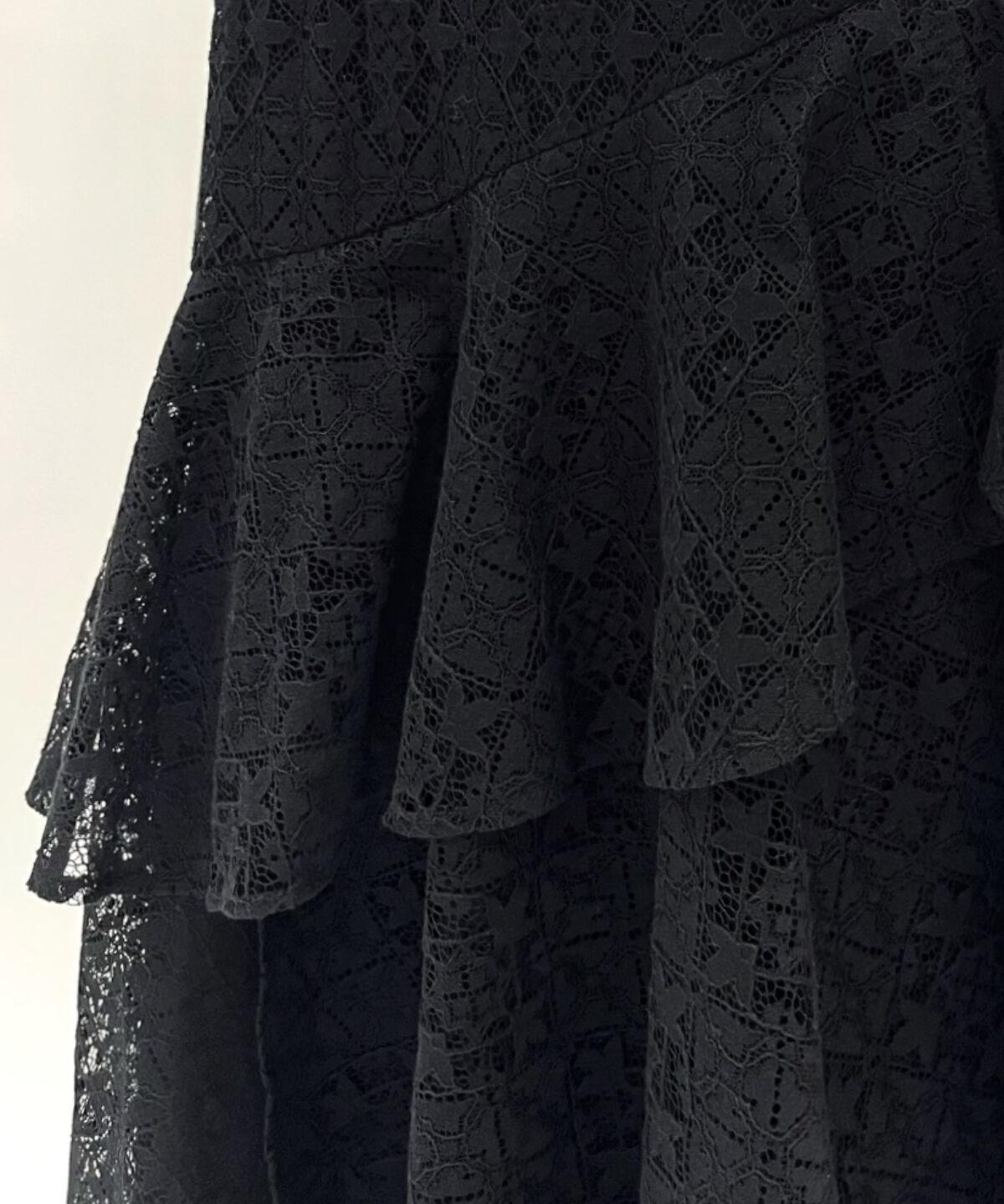 WILLSELECTION「アシメティアードレーススカート」|フレア|