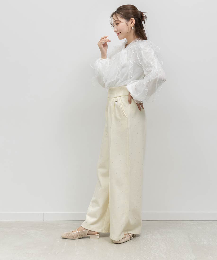  「シアーギャザーバックストラップパンプス」|パンプス|