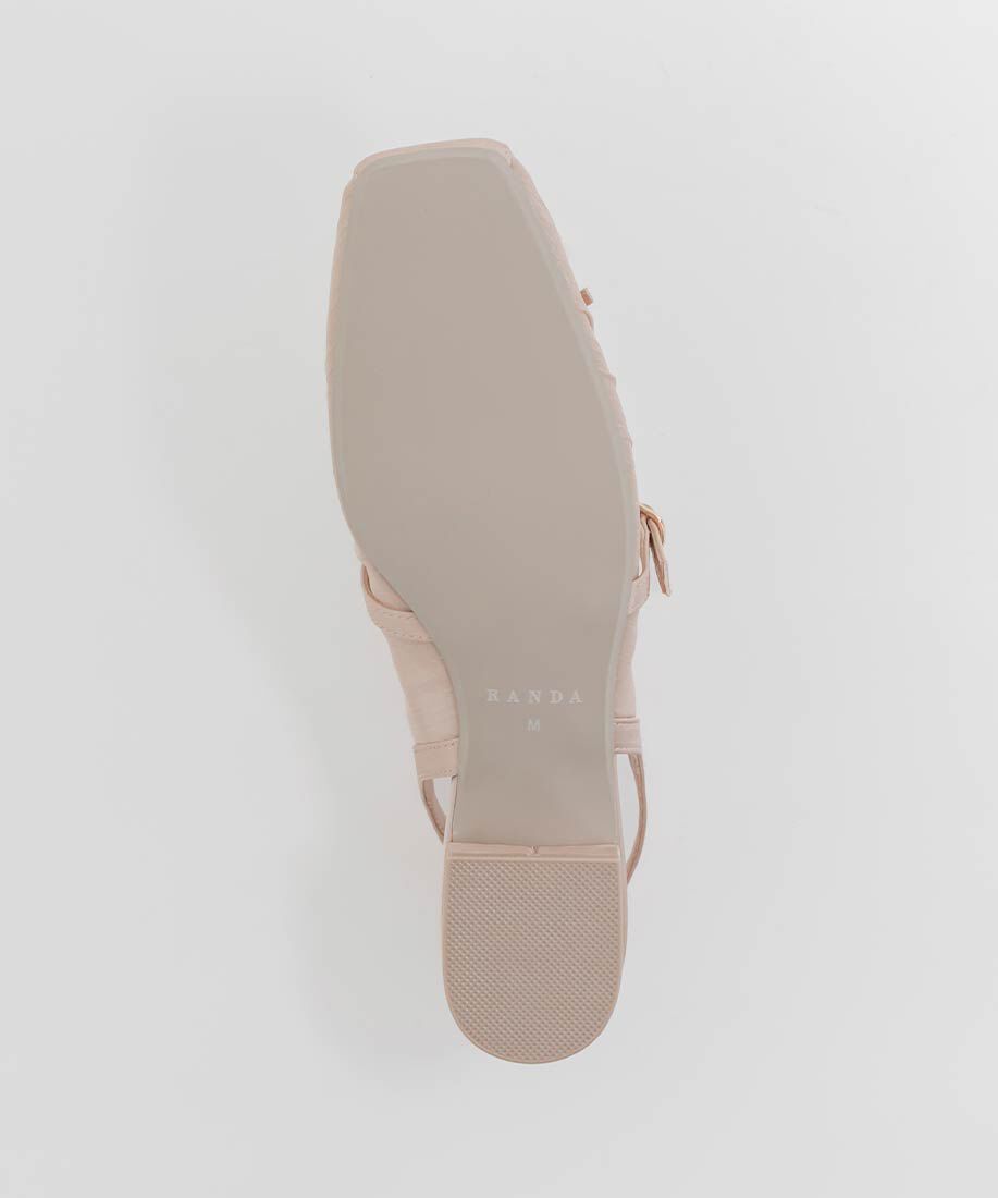  「シアーギャザーバックストラップパンプス」|パンプス|