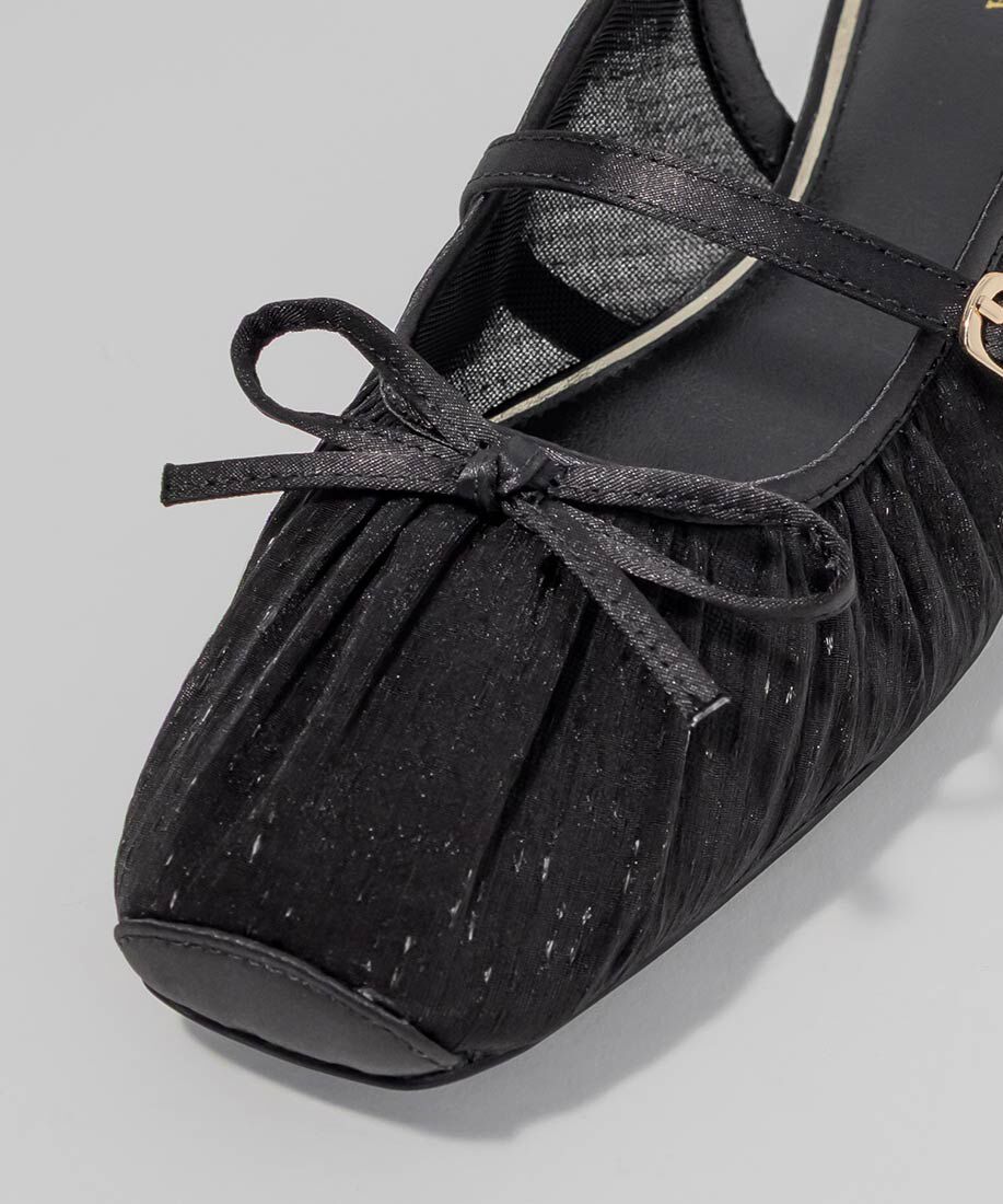  「シアーギャザーバックストラップパンプス」|パンプス|