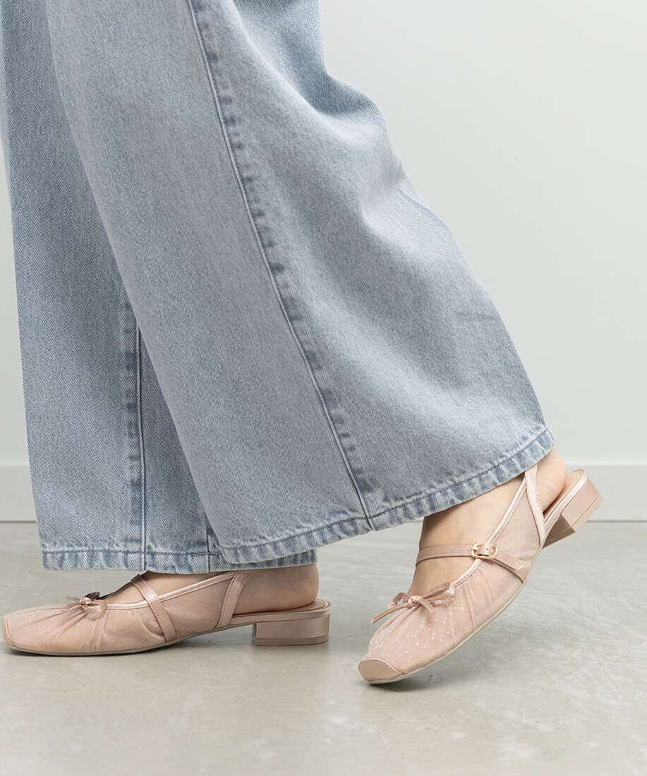  「シアーギャザーバックストラップパンプス」|パンプス|