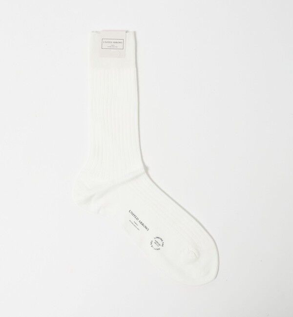 UNITED ARROWS「リブソックス」|ソックス|WHITE
