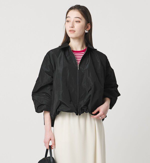 UNITED ARROWS「タフタ ボリュームギャザー ブルゾン ‐ウォッシャブル‐」|ブルゾン・スタジャン|