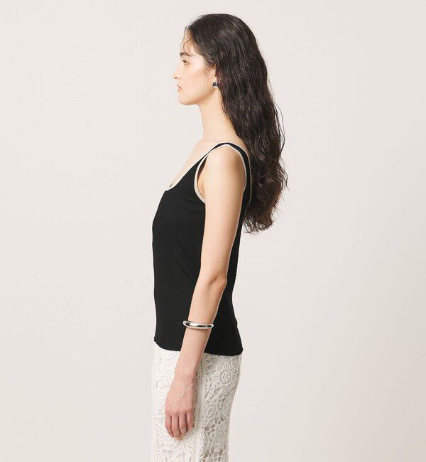 UNITED ARROWS「＜GOOD PEOPLE GOOD STITCHING GOOD PRODUCT＞トリム リブ スクエアネック タンクトップ」|タンクトップ|