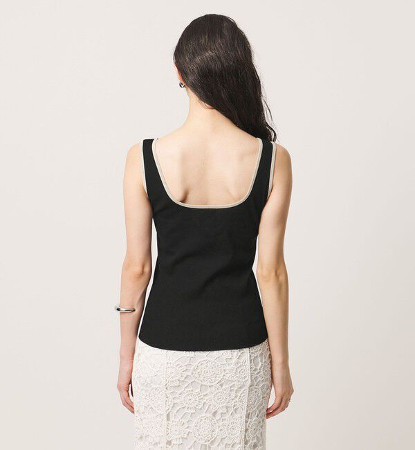 UNITED ARROWS「＜GOOD PEOPLE GOOD STITCHING GOOD PRODUCT＞トリム リブ スクエアネック タンクトップ」|タンクトップ|