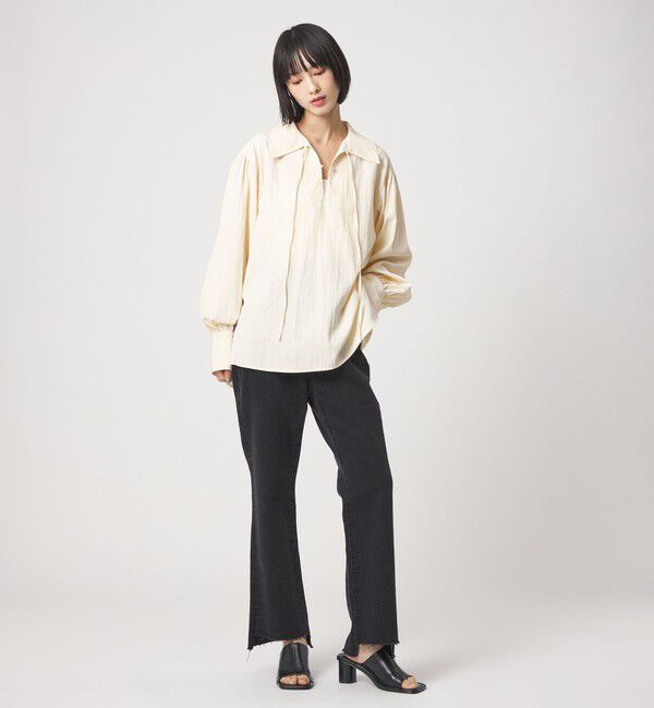 EMMEL REFINES「＜EMMEL REFINES＞EM スキッパー シャツ」|シャツ・ブラウス|