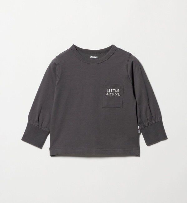 UNITED ARROWS green label relaxing「＜Pentel＞ロングスリーブTシャツ（ダークグレー） / キッズ 100cm-130cm」|Tシャツ・カットソー|