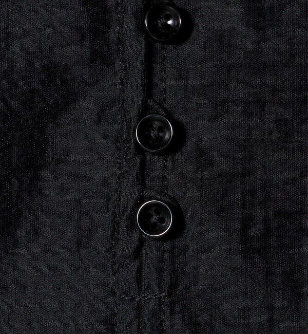 EMMEL REFINES「＜EMMEL REFINES＞ ハシゴレース フレアスリーブ ブラウス ブラック」|シャツ・ブラウス|