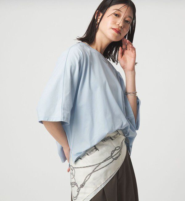 UNITED ARROWS green label relaxing「【WEB限定】＜at ease＞ドルマン カットソー 接触冷感」|Tシャツ・カットソー|