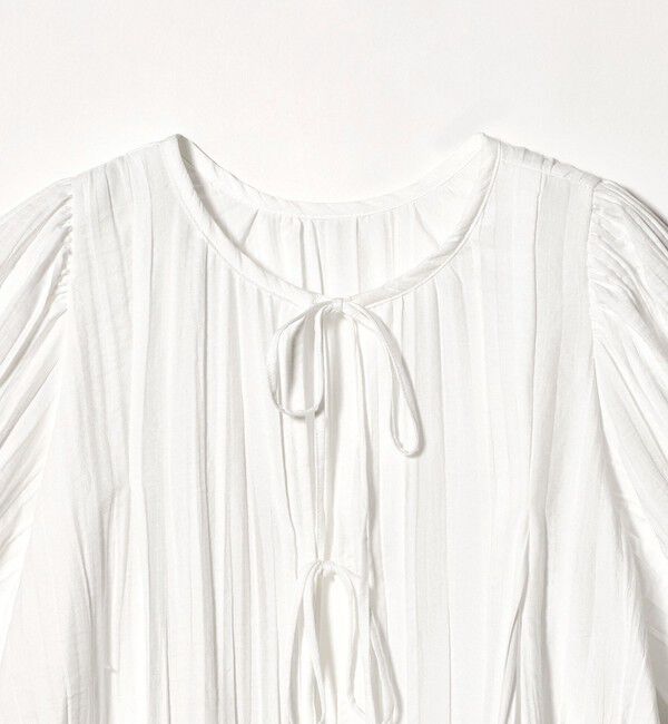EMMEL REFINES「＜EMMEL REFINES＞EM ランダムプリーツ リボン2WAY ブラウス」|シャツ・ブラウス|
